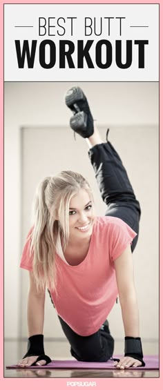 a woman in pink shirt and black pants doing a handstand