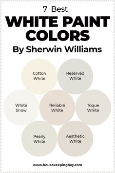 the 7 best white paint colors by sherylin williams