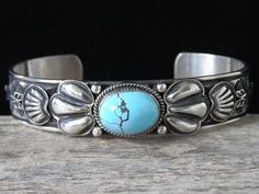 Tsosie White Persian Turquoise Bracelet size 6 3/4" Classic Handmade Turquoise Bracelets, Classic Turquoise Adjustable Bracelet, Elegant Turquoise Sterling Silver Oyster Bracelet, Persian Turquoise, White Set, Turquoise Jewelry, Bracelet Sizes, Matrix, Turquoise Bracelet