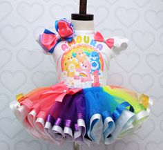 Care Bear Dress, Bear Shoes, Overalls Boys, Tutu Dress Costumes, Care Bear Birthday, Bling Converse, Glitter Tee, Pink Toes, Girls Overalls