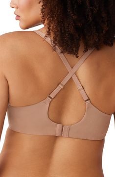 Simple and versatile, this everyday underwire bra features lightweight, seamless spacer-foam cups with inner mesh slings for added support and shaping. Convertible straps 81% nylon, 19% spandex Hand wash, dry flat Imported Medium Support 4-way Stretch Bra, Nylon Underwire Nursing Bra, Stretch Nursing Bra With Removable Pads And Full Coverage, Medium Support Push-up Bra With Built-in Support, Stretch Nursing Bra With Removable Pads, Full Coverage Nylon Nursing Bra With Built-in Bra, Nursing Bra Full Coverage With Built-in Support, Full Coverage Bra With Removable Pads And Medium Support, Medium Support Full Coverage Bra With Removable Pads