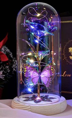 Galaxy Flowers, Sweet 15 Party Ideas Quinceanera, Sweet 15 Party Ideas, Rose In A Glass, Xmas Gifts For Her, Valentine Gift For Wife, Quinceanera Themes, Valentines Roses, Romantic Gifts For Her