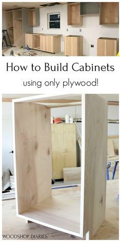 how to build cabinets using only plywood