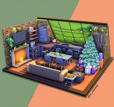 Official SCC Simstagram on Instagram: "Chrstmas attic by @alice.in.simsland To be featured, follow us, tag us and use #sccregram . . . #sims4 #sims4build #sims4housebuild #ts4build #simstagram #ShowUsYourBuilds #showyourcreate" Ts4 Interior, Indoor Background, Sims Lots, Sims Rooms, Sims Inspiration, Sims Houses, Sims Builds, Sims 4 House Plans, Sims 4 Game Mods