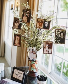 a vase filled with flowers sitting on top of a table