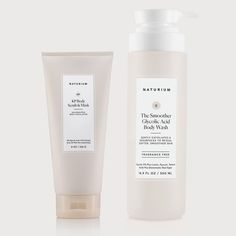 The perfect in-shower duo to reveal your softest, smoothest skin. KP Body Scrub & Mask: Our 3-in-1 body exfoliant instantly transforms bumpy, dry, rough, and dull skin. Formulated with pumice and jojoba esters, plus AHA/BHA/PHA chemical exfoliants, the scrub grips, polishes and smooths skin. Use as a mask for an effective in-shower treatment. The Smoother Glycolic Acid Exfoliating Body Wash: Our glycolic acid body wash exfoliates and resurfaces rough and bumpy texture to reveal softer, smoother Glycolic Acid Body Wash, Body Exfoliant, 2023 Wishlist, Exfoliating Body Wash, Tartaric Acid, Skin Care Spa, Body Shower, Cream For Dry Skin, Aha Bha