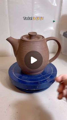 Pottery by Irene - i23n3. on Instagram: "Assemble a teapot with me! 🫖💕☺️  🫖 I love teapots, but I found this form to be intimidating at first because of all the different parts involved. But after overcoming the initial uncertainty of doing something the first time, I found making teapots to be the perfect balance of wheel throwing and hand building.  It’s both rewarding and meditative. 💕  This is my first time learning how to make a “proper” teapot.  Thinking back, I did attempt the form a few times but usually with short cuts because I didn’t know how to make the individual parts.  It’s been so fun to see the whole thing come together! ❤️  More to come!  . . . . . #teapot #teapotlover #teapotsofinstagram #pottery #ceramics #handmade  #wheelthrownpottery #wheelthrown #potterystudent # Pottery Tea Set, Pottery Tea Pots, Throwing Clay, Teapot Set, Handmade Teapot, Hand Building, Pottery Teapots, Clay Teapots