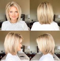 Style My Hair, Best Short Hairstyles, Short Bobs, Hair 360, Nothing Special, Blonde Hair Color Ideas, Bob Haircut For Fine Hair, Bob Hairstyles For Fine Hair