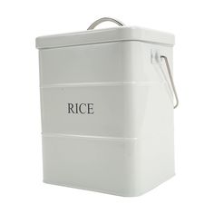 PRICES MAY VARY. Airtight performance: With the sealing lid, rice storage container will isolate moisture and dust in the air effectively and keep food dry and fresh. Rice Storage Tin Size: Measures 18 x 15 x 23 cm / 7.08" x 5.9" x 9.05"(LxWxH), it can maximise storage space on your kitchen's worktops or in cupboards. Multi Storage Ways: Rice container can meet the daily needs of your family, makes it easy to store staples like cereal, flour, sugar, pasta, rice, coffee, nuts and snacks. Handle P Rice Storage Container, Rice Container, Rice Storage, Metal Storage Box, Rice Box, Countertop Organizer, Sleek Kitchen, Food Storage Containers Organization, Kitchen Worktop