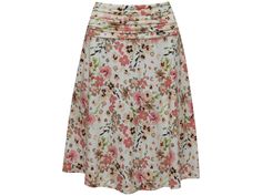 Delivery times: Germany = 14 days; EU = 3 weeks; Non-EU = 2-4 weeks A summer skirt to fall in love with..., the Skirt Elle in a beautiful floral pattern in delicate pastel shades. The ruched waistband makes this skirt unique and an absolute highlight in your wardrobe. Size Available in volume 34-42, other sizes with an additional fee (these are excluded from the exchange/return). Please compare your measurements by the size table (different dimensions can very often be indicated when ordering). Spring Ruched Flared Skirt, Feminine Ruched Bottoms For Spring, Spring Tiered Skirt With Gathered Waist, Spring Feminine Ruched Skirt, Feminine Gathered Skirt For Garden Party, Ruched Skirt For Summer Daywear, Pink Floral Print Skirt For Daywear, Daywear Floral Print Skirt, Winter Plates