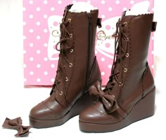 Agejo Gyaru, Chocolate Girl, Neapolitan Ice Cream, Chocolate Girls, Dr Shoes, Mori Kei, Kawaii Shoes