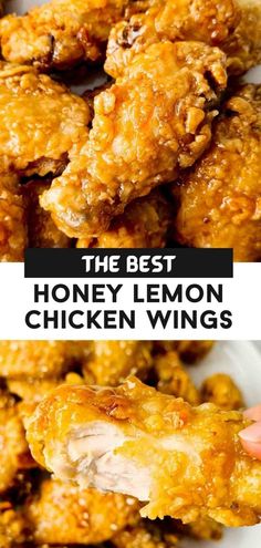 the best honey lemon chicken wings recipe is easy to make and so good for your dinner