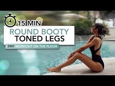 15 MIN D'ENTRAÎNEMENT BUTIN ROND ET JAMBES MINCES | Pas de squats, pas de sauts | Eylem Abaci - YouTube 15 Min Workout, Workouts Youtube, Short Workout, Toned Legs Workout, Leg Workouts, Toned Legs, Abs Workout For Women, Easy Yoga Workouts