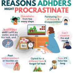 What makes ADHDers procrastinate?  ADHD Procrastination is very often driven by intense negative emotions.  Become a master of beating procrastination with one of our experienced & certified ADHD Coaches  http://bit.ly/cwbapply  #adhd #adhdcoach #adhdproblems #adhdawareness #adhdwomen #adhdbrain Beating Procrastination, Mental Health Facts, Emotional Awareness, Mental And Emotional Health, Mental Health Matters, Negative Emotions, Health Facts, Coping Skills, The Chaos