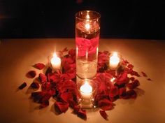 an image of a candlelight centerpiece on the webpage for a wedding planner