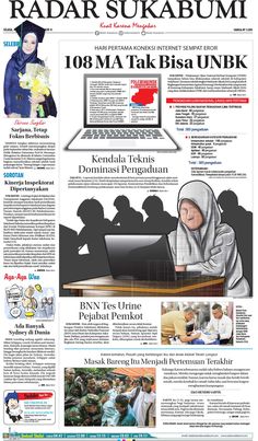 the front page of indonesia's latest newspaper