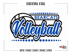 the blue devils volleyball logo on a white background