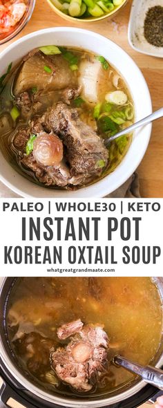 an image of instant pot korean oxati soup