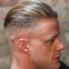 Mid Fade Undercut, Mens Slicked Back Hairstyles, Army Haircut, Military Haircuts Men, Military Cut, Military Haircut, Trendy Mens Haircuts, Tapered Haircut