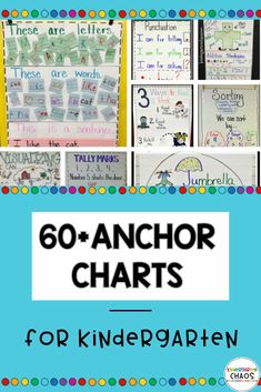 60 anchor chart for kids to use in the classroom with text overlaying it