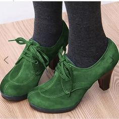 Category:Heels,Boots,Pumps; Upper Materials:Suede; Season:Fall,Winter; Heel Type:Cone Heel,High Heel; Gender:Women's; Style:Vintage,Fashion,Elegant,Preppy,Luxurious; Heel Height(inch):2-3; Outsole Materials:Rubber; Occasion:Party,Daily,Work,Outdoor; Closure Type:Lace-up; Pattern:Solid Color; Listing Date:08/23/2023; 2024 Trends:Brogue,Suede Shoes,Dress Shoes,Strappy Heels,Plus Size,Vintage Shoes Women Heel Boots, Oxford Shoes Heels, High Heel Dress, Elegant High Heels, Retro Mode, Chunky High Heels, Platform Ankle Boots, Moda Vintage, Lace Up Heels