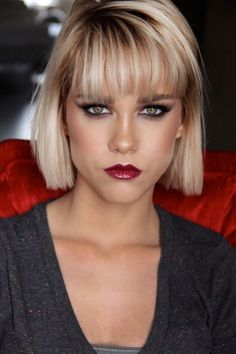 Bobbed Hairstyles With Fringe, Chin Length Hair, Fringe Hairstyles, Long Bob Hairstyles, Short Bob Haircuts, Popular Hairstyles, Grunge Hair, Short Bob Hairstyles