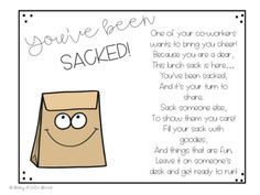 a card with a bag saying you've been sacked