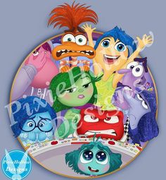 an image of cartoon characters on a plate