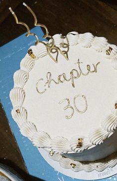 a birthday cake with the number 30 on it