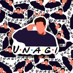 an image of a man surrounded by many people with the word unagi on it