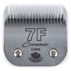 Furzone Detachable Ceramic Blade - Size 7F Blade 1/8", Made of High-Tech Ceramic Materials, Compatible with Most Andis, Oster All Breeds Of Dogs, High Carbon Steel, Ceramic Materials, Chrome Plating, Carbon Steel, Rust, Pet Supplies