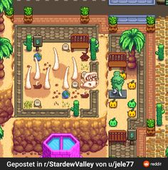 an image of a video game with the title, geopostter in stardew valley