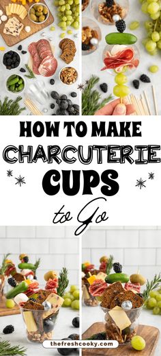 how to make charcuterie cups for one