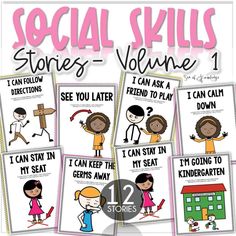 social skills for children with pictures of them