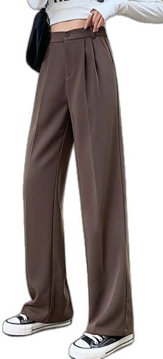 Loose Wide Leg Pants, Suit Pant, Long Trousers, Leg Pants, Floor Length, Wide Leg Pants, High Waist, Wide Leg, Pants For Women