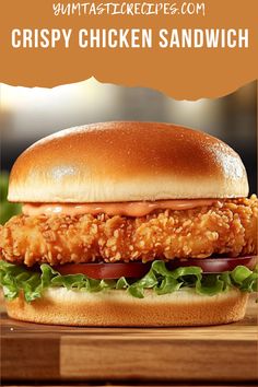 Achieve restaurant-quality crispy chicken sandwiches at home! This easy recipe ensures a juicy, flavorful chicken fillet with a mouthwatering crunch in every bite. Make it in no time and wow your taste buds. Your family will love it!  #CrispyChickenSandwich #HomemadeRecipes #DeliciousEats #FoodLovers #ComfortFood