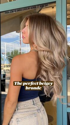 Beige Blonde Hair, Perfect Blonde Hair, Beige Blond, Fall Blonde Hair, Boosting Confidence, Summer Blonde Hair, Beige Hair, Blond Balayage, Bronde Hair