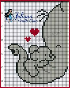 a cross stitch pattern with an image of a nurse's hand holding a red heart