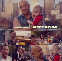 the rock and his son are having fun together in this funny scene from fast food