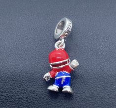 S925 sterling silver super Mario dangle charm for jewelry bracelet Colored Charm Red Sterling Silver Charm Bracelet, Sterling Silver Collectible Pendant Charms, Sterling Silver Dangle Charms, Sterling Silver Pendant Charm Bracelet, Jewelry Bracelet, San Antonio Tx, Dangle Charms, Charm Bracelets, Super Mario