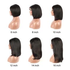 Hair Chart, Sleek Short Hair, Straight Bob Wig, Hair Length Chart, Red Fall, Straight Bob, Haircuts Straight Hair, Hair Texture, Haircuts For Long Hair