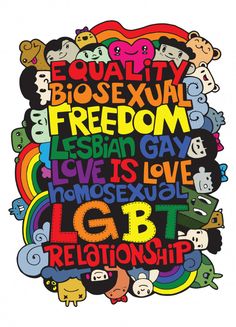 an image of a poster with the words love is love and letters in different colors