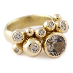 Bespoke Jewellery by Tina Engell — Tina Engell | Goldsmith | Bath Bold Engagement Rings, Jewelry Advice, Gold Ring Designs, Gold Diamond Earrings, Brown Diamond, Bling Rings, Affordable Jewelry, Modern Jewelry