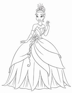 the princess and the frog coloring pages for kids to print out, with pictures on them