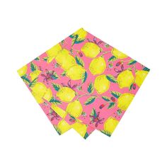 Bright Lemon NapkinsThis pack of 20 colorful napkins will add a citrus pop to any table. The perfect party tableware for an outdoor summer birthday, picnic, BBQ or garden party! Pair wiTalking Tables Fiesta Party Supplies, Birthday Picnic, Picnic Bbq, Pink Napkins, Outdoor Birthday, Gold Confetti Balloons, Pink Lemon, Derby Party, Pretty Party