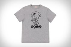 Snoopy 1969 Tee | Uncrate Peanuts By Schulz, Tech Books, Charlie Brown And Snoopy, My Wish List, A Year, Nasa, The History, Style Fashion, Snoopy