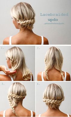 Try out these simple updos for medium hair length. They are easy-to-do, and absolutely cute! Messy Braided Hairstyles, Easy Updos For Medium Hair, Braid Updo, Everyday Hair, Fishtail Braid, Hot Hair Styles, Braided Hairstyles Tutorials