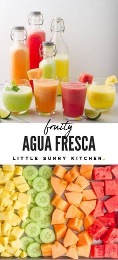 fruity aqua fresca is an easy and healthy summer drink recipe for kids