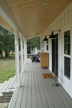 the front porch is clean and ready for us to use