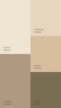 the different shades of beige and brown are shown in this color scheme, which is also neutral